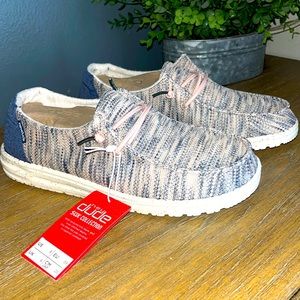 Hey Dudes Wendy Sox light pink with denim